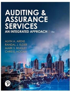 Auditing Assurance Services An Integrated Approach Arens 18th ISBN 9780137879199